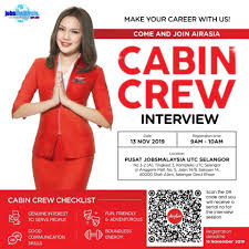 Jawatan kosong air asia klia2. Temuduga Terbuka Cabin Crew Air Asia