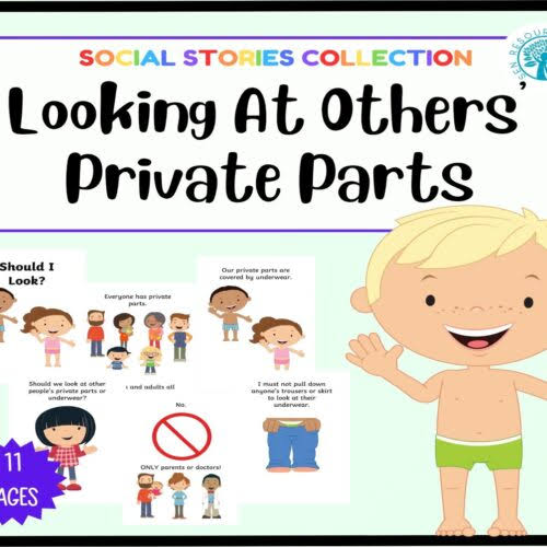 Looking at Others' Private Parts Social Story - Made By Teachers