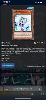 Effect Veiler or Gamma? Am I over thinking this? Is this an easy decision  for you? Does the ability to negate on either turn + destruction overcome  the fact that Gamma makes