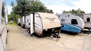 There is plenty of sleeping space throughout from the rear double bunk beds. 2018 Wildwood X Lite Fsx 197bh New Changes Youtube