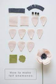 Learn How To Make A Simple And Beautiful Felt Anemone Flower Felt Flowers Diy Felt Diy Felt Flowers
