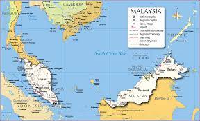 Malaysia from mapcarta, the open map. Labeled Map Of Malaysia With States Capital Cities