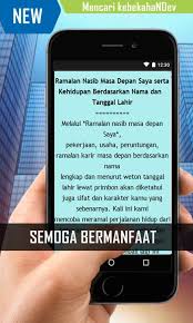 Hal tersebut tentu saja tidak serta merta dapat diraih, perlu perjuangan dari kedua pasangan untuk mewujudkannya, sehingga kekuatiranlah yang seringkali menghampiri pasangan atau calon suami istri yang akan menikah. Ramalan Nasib Masa Depan For Android Apk Download