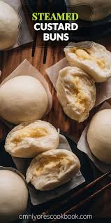 Thai custard filled bread recipe. Chinese Steamed Custard Buns Nai Wong Bao å¥¶é»„åŒ… Omnivore S Cookbook
