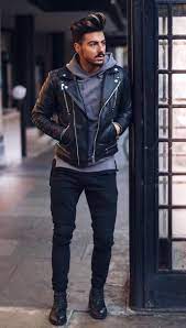 How To Be Fabulous With These Cold Weather Outfits Men Leather Jacket Outfit Men Winter Outfits Men Casual Wear For Men