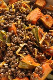 Salade De Lentilles Courge Rotie Mimolette Et Graines Presque Comme Chez Rose Bakery Faire Cuire Des Lentilles Recettes De Cuisine Recette Legume