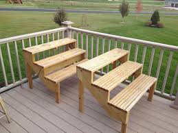 Diy Make 3 Tiered Plant Shelf Using Step Stringer Google Search Patio Plants Plant Shelves Outdoor Plant Stands Outdoor