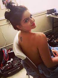 Ariel Winter Flashes Tattoo in Topless Behind-the-Scenes Photo