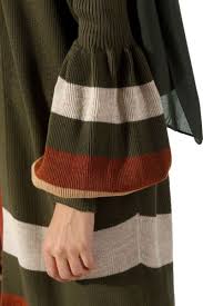 Haki Balon Kol Triko Hirka 066 14151 Allday Moda Stilleri Triko Hirkalar