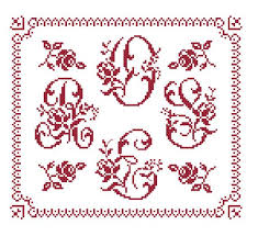 Cuscinetto portafedi realizzato con tessuto in tela aida colore bianco. Rose Schema Monocolore Per Il Punto Croce Formato Pdf Etsy