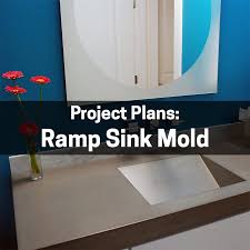 ramp sink mold plans concrete