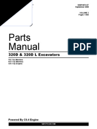 Lifting capacities are for standard stick. Manual Partes Cat 320 Pdf Vehicle Parts Propulsion