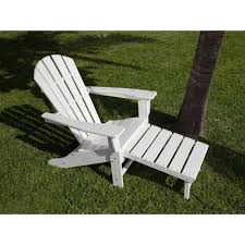 Polywood South Beach Ultimate White Patio Adirondack Chair Adirondack Chairs Patio Adirondack Chair Polywood Adirondack Chairs