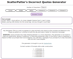 The easiest way to make scatter plot online from excel or csv data. Messy Furry Failuretm Incorrect Quotes Generator Wip