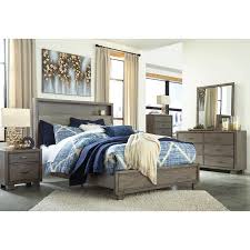 Simplistic shapes and clean lines with a distressed gray oak finish create a warm, cozy feel to this rustic collection. Bedroom Sets Arnett B552 6 Pc Queen Bookcase Bedroom Set At Patsy S Furniture