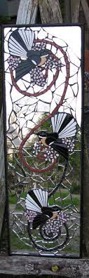 Fantails At Play Mosaic Animals Stained Glass Birds Bird Art