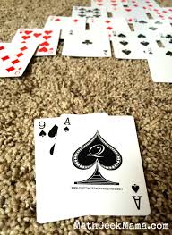 To expose a new card and bring it into play, the player must remove all cards that overlap it. Pyramid A Fun And Easy Math Card Game To Make Ten