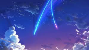 Bring the irish mood right on to your device. Your Name Anime Scenery Sky Stars Comet Clouds Wallpaper Pemandangan Khayalan Pemandangan Wallpaper Ponsel