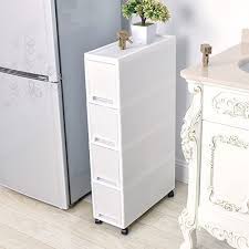 Kitchen storage cabinet with drawers. Shozafia Narrow Slim Rolling Storage Cart And Organizer 7 1 Inches Kitchen Storage Cabinet Beside Fridge Small Plastic Rolling Shelf With Drawers For Bathroom Buy Online At Best Price In Uae Amazon Ae
