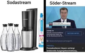„während hart arbeitende menschen von ihrer öffentlichen hysterie niedergeschlagen sind, verspotten sie sie weiterhin mit memes. Sodastream Soder Stream Pressekonferenz Bayern Verhangt Keke