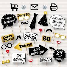 50th Birthday Photo Booth Props Printable 30th Birthday Party Printable Photo Booth Props Glasses Hats Ties Lips Mustaches Speech Instant Download Printable Birthday Props 30th Birthday Parties 30th Party 30th Birthday