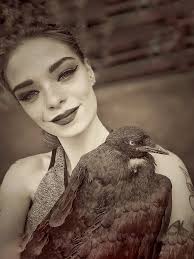 African grey parrot with a love for wings