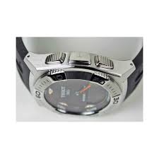 تيسوت راسينج تاتش ساعة رجالي سوار لون اسود مينا لون اسود T002 520 17 051