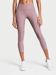 Victorias secret sport knockout mesh insert design leggings. Frosted Plum Total Knockout Capri Sportswear Women Activewear Fashion Leggings Fashion