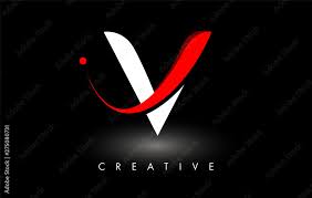 Creative v letter logo design with water splash ocean blue wave vector icon symbol illustration. V Letter Design Logo Letter V Icon Logo With Modern Swoosh Stock Vektorgrafik Adobe Stock