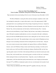 Pdf How Can I Hurt When Holding You Sweet Caroline And Boston Strong After The Boston Marathon Bombings Matthew Mihalka Academia Edu