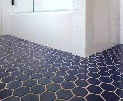 Blue hex floor pratt larson. Image Result For Black And Blue Bathroom Hexagon Tile Bathroom Hexagon Tile Bathroom Floor Fireclay Tile
