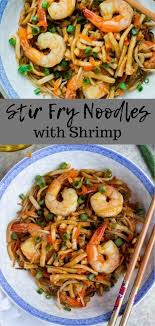 This Stir Fry With Shrimp Recipe Is Ready In 15 Minutes And Is So Easy This Recipe Is Inspired By Cambodia And Is Made In 2020 Stir Fry Asian Recipes Stir Fry Noodles