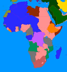 Excellent color choices, but use of choropleth method overstates the extent to which conflicts affect territories and populations. Jungle Maps Map Of Africa In 1914