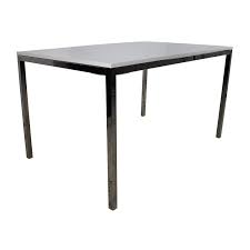 Put it in the kitchen or in the dining room. 57 Off Ikea Ikea White Top Dining Table With Silver Chrome Legs Tables