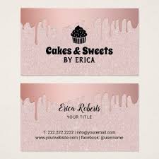 Business card template for bakery business vector illustration. Cakes Sweets Cupcake Home Bakery Pink Glitter Business Card Zazzle Com In 2021 Glitter Business Cards Bakery Business Cards Cake Business Cards
