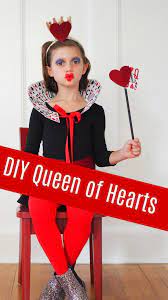 Easy Diy Alice In Wonderland Queen Of Hearts Costumes The Chirping Moms Easy Costumes Halloween Dress Up Ideas Diy Halloween Dress