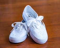 Proses pembuatan vans original dengan vans kw. Bridal Favorite White Lace Vans Authentic Sneakers Vans Shoes Women Decorated Shoes Vans Sneakers