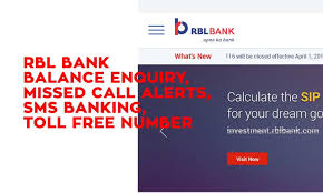 Rbl Bank Balance Enquiry Missed Call Alerts Sms Banking And Toll Free Number With Images Rbl Bank Call Alert Sms