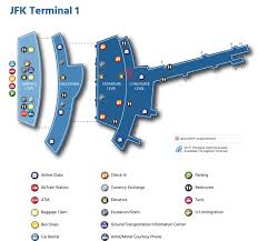 Airport map, go to footer note. Jhon F Kennedy Airport Jfk Transfers Terminal Maps For Shops Food Restaurants 2021