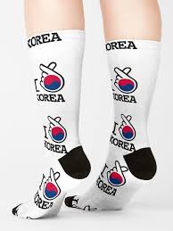 Korean Finger Heart With Flag Kpop Love Sign Gift Socks By Koreandesign Korean Accessories Sock Gifts Finger Heart