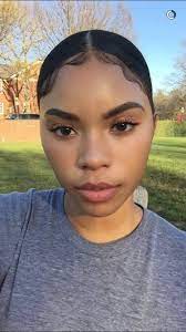 What Kind Of Perfect Skin Is This Edges Hair Natural Hair Styles Baby Hairstyles