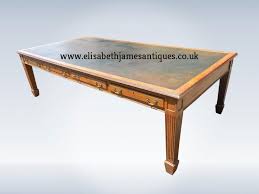 Large Antique Oak Writing Library Desk Boardroom Table Antique Dining Tables Table Writing Table Desk