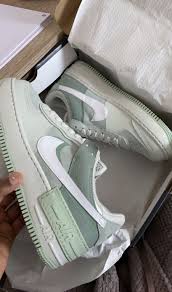 Nike Air Force 1 Shadow Trainers Spruce Aura White Pistachio Frost In 2020 Nike Nike Airforce 1 Nike Air Force Sneaker