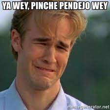 Ya Wey Pinche Pendejo Wey Crying Dawson Meme Generator