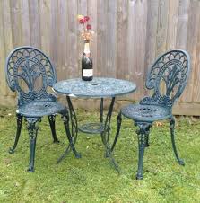 Cast Iron Alloy Table Chairs Metal Garden Bistro Patio Furniture Chic Set Furniture S Garden Chairs Design Outdoor Patio Decor Outdoor Patio Furniture Sets