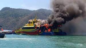 The distance is 31 km. Fire Breaks Out On Langkawi Ferry 52 Passengers On Board Cna