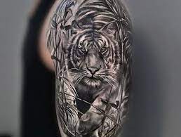 1001 Ultra Coole Tiger Tattoo Ideen Zur Inspiration Tigerkopf Tattoo Tiger Tattoo Oberarm Tattoo Mann Vorlagen