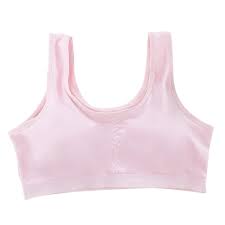 Pack of 3 Girls Bra Sport Starter Wire-Free Cotton Vest with Pad for  Teenager Students New - Walmart.com