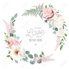 Because mint green is so close to being a neutral, it can pair with almost any other color. Greenery Pink And White Peony Rose Flowers Vector Design Round Royalty Free Cliparts Vectors And Stock Illustration Image 143915345