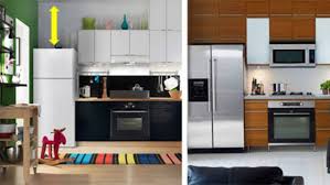 Our refrigerators feature sleek exteriors and intuitive storage designs that keep your favorite ingredients fresh. Storage Options Over The Fridge Cabinets Vs A Taller Refrigerator Apartment Therapy